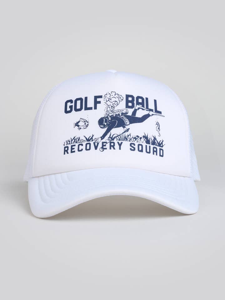 Golf Ball 'Recovery Squad' Foam Trucker Hat for wholesale by William Murray Golf