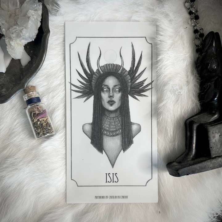 Isis - Adesivi per candele da altare, confezione da 5 adesivi in per la vendita all'ingrosso da parte di Caitlin McCarthy Art