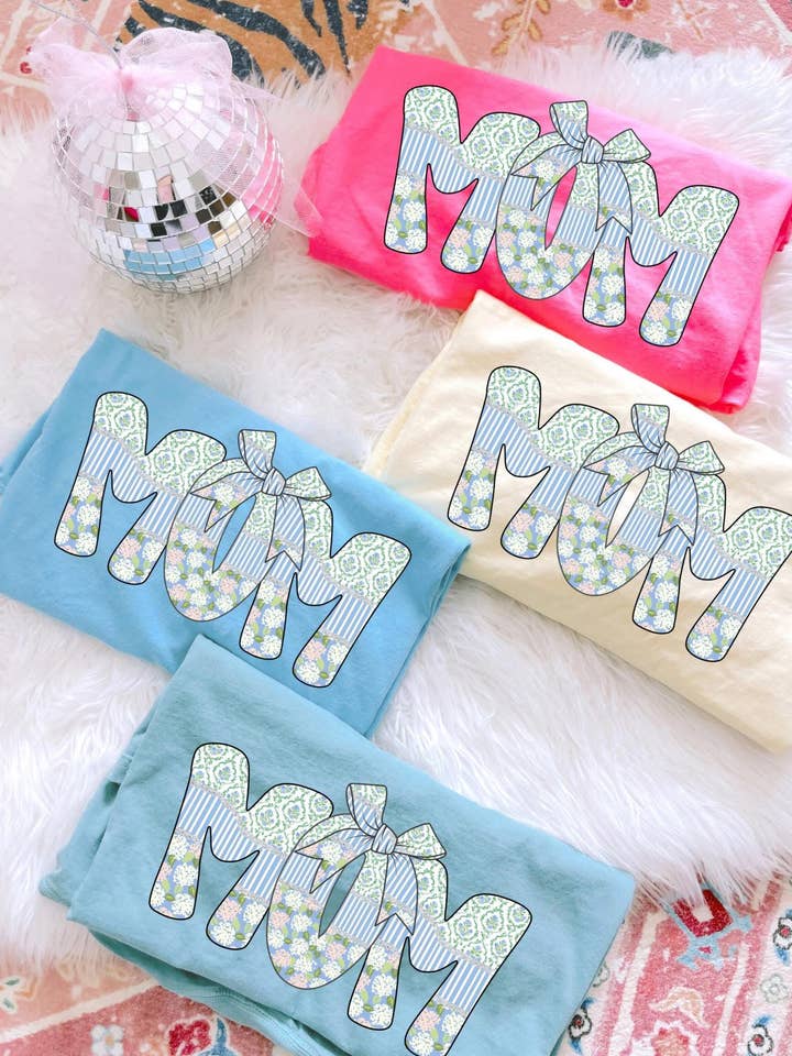 Mor Preppy Kortærmet T-shirt for engroshandel hos Front Porch Boutique