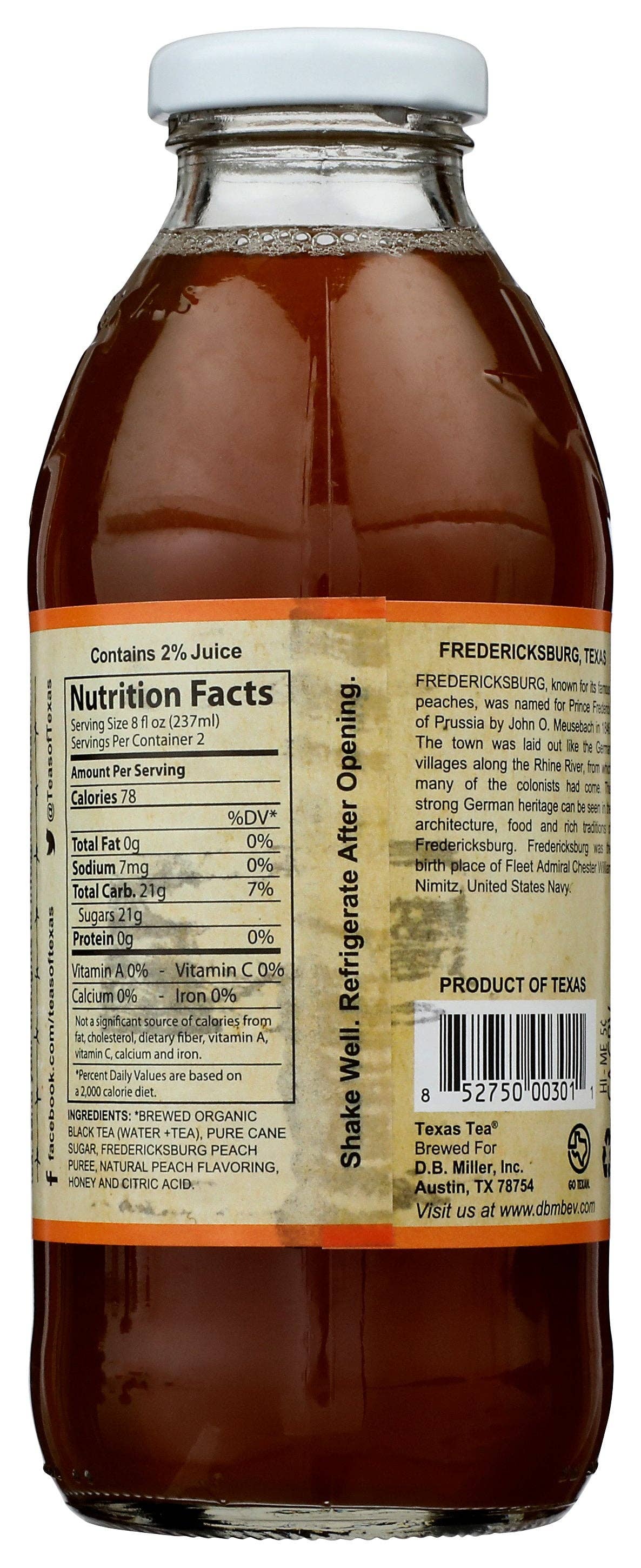 Everyday Supply Co - Wholesale Iced Tea - TEXAS TEA TEA PEACH - Case of 121