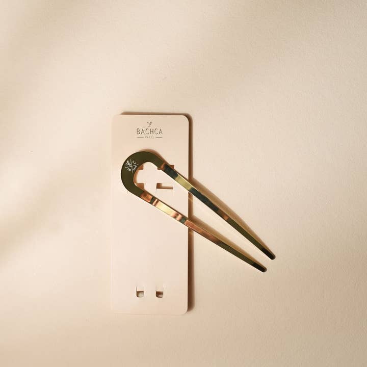 Bachca - Wholesale Hair Clip - Women's - Pic Chignon in gold metal2