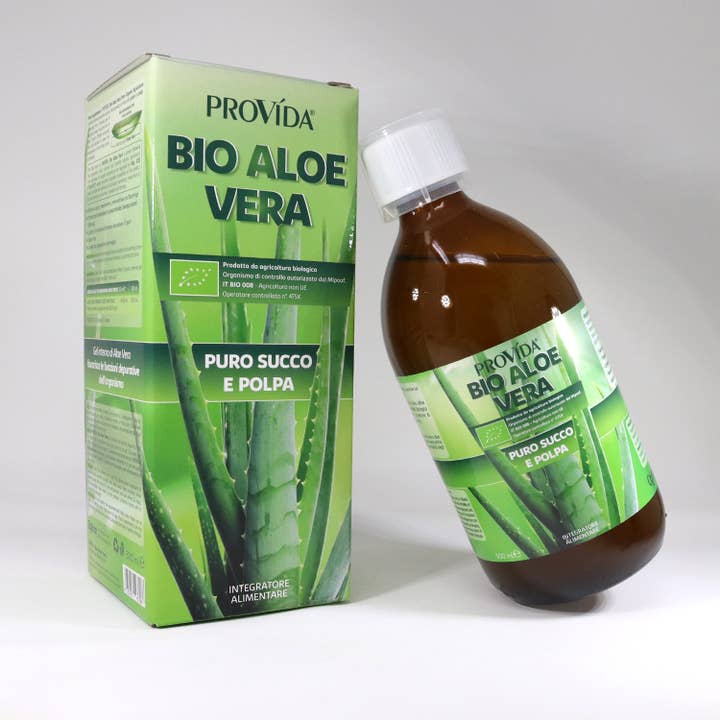 OPTIMA NATURALS - Wholesale Oral Supplement/Vitamin - Provida Bio Aloe Vera Pure Juice and Pulp, 500ml - box6