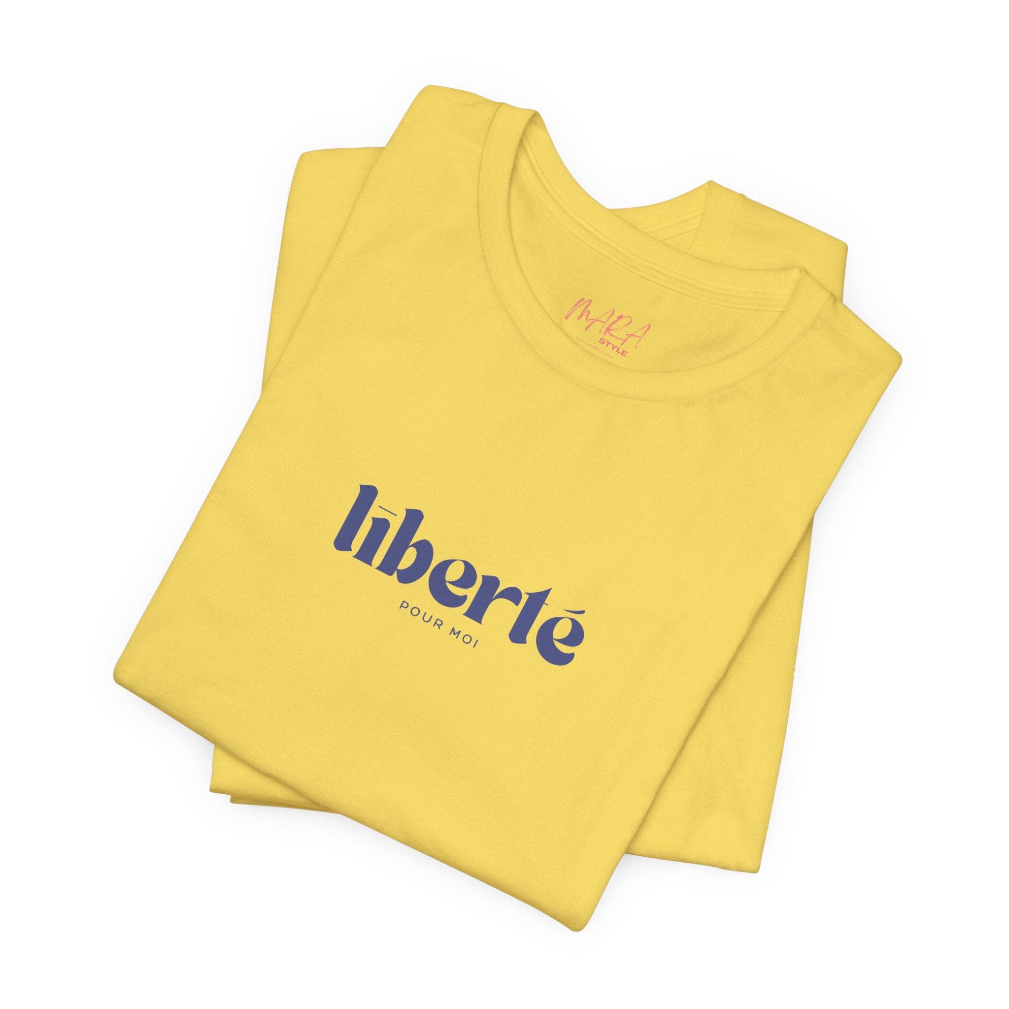 MARA Style - Wholesale T-Shirt (Graphic) - Unisex - Liberté pour moi Unisex Tee, French Preppy8
