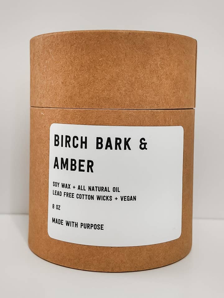 Vela de Corteza de Abedul y Ámbar para venta al por mayor de Intentional Goods