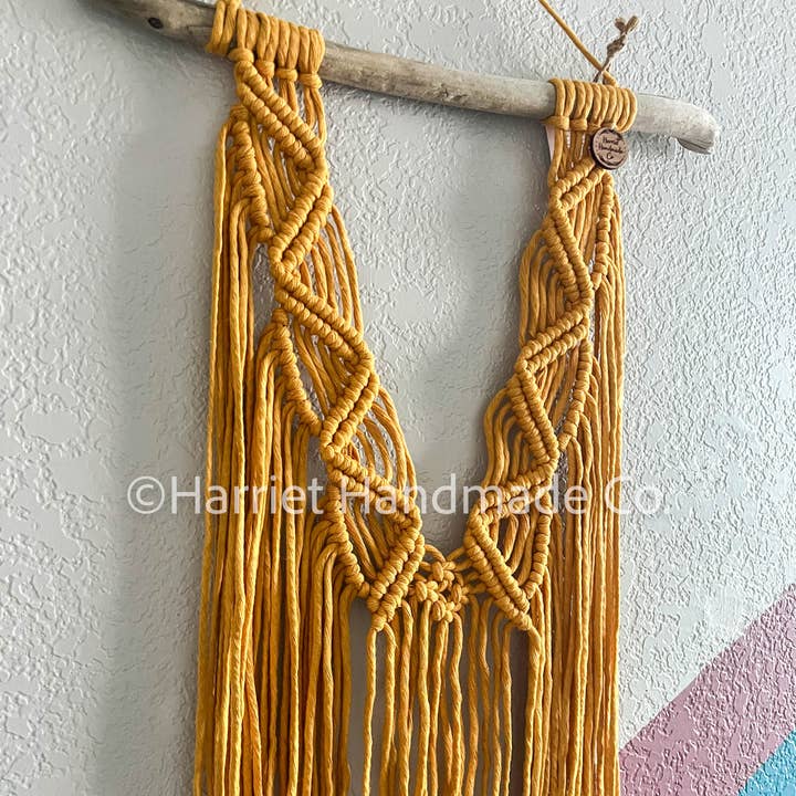 30+ Colors Medium Size Macrame Wall Hanging for wholesale by Harriet Handmade Co.