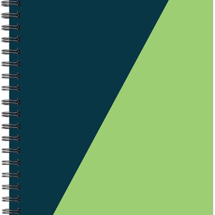 Navy Lime Duotone 2026 3.5" x 6.5" Softcover Weekly Spiral for wholesale by Willow Creek Press & Gifts