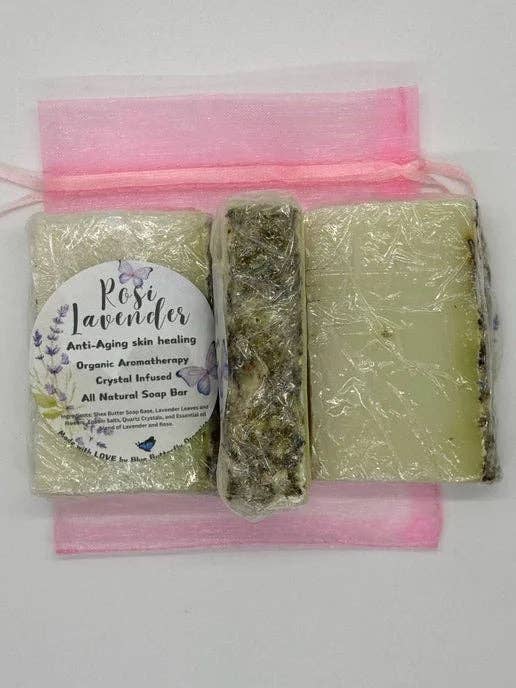 Rosi Lavender Anti Aging Body Care Collection for wholesale by Blue Butterfly Healing & Organics LLC