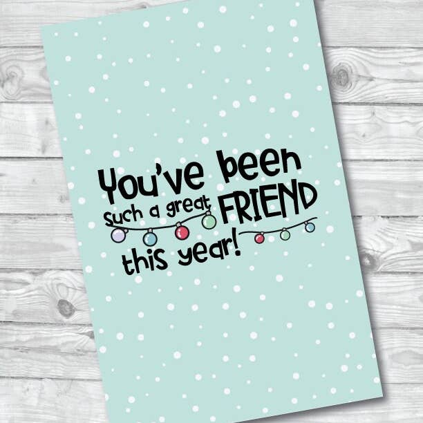 Funny Holiday Best Friend Card, Digital & Paper for wholesale by S&Y Brand Paper co.