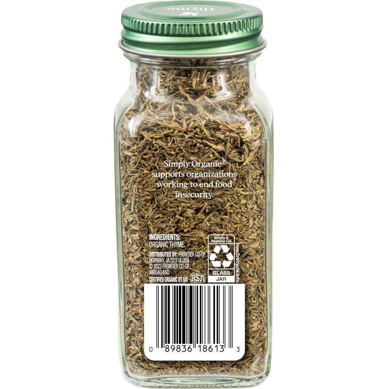 Simply Organic - Wholesale Herbs - Pure, French, Thyme Leaf, Certified Organic, Kosher, 0.78 Oz2