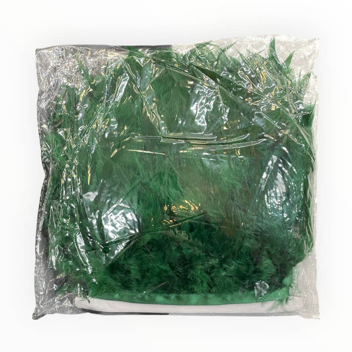 🪶 Dry Feather Trim Deluxe Pack - Dark Green for wholesale by City Fabrics