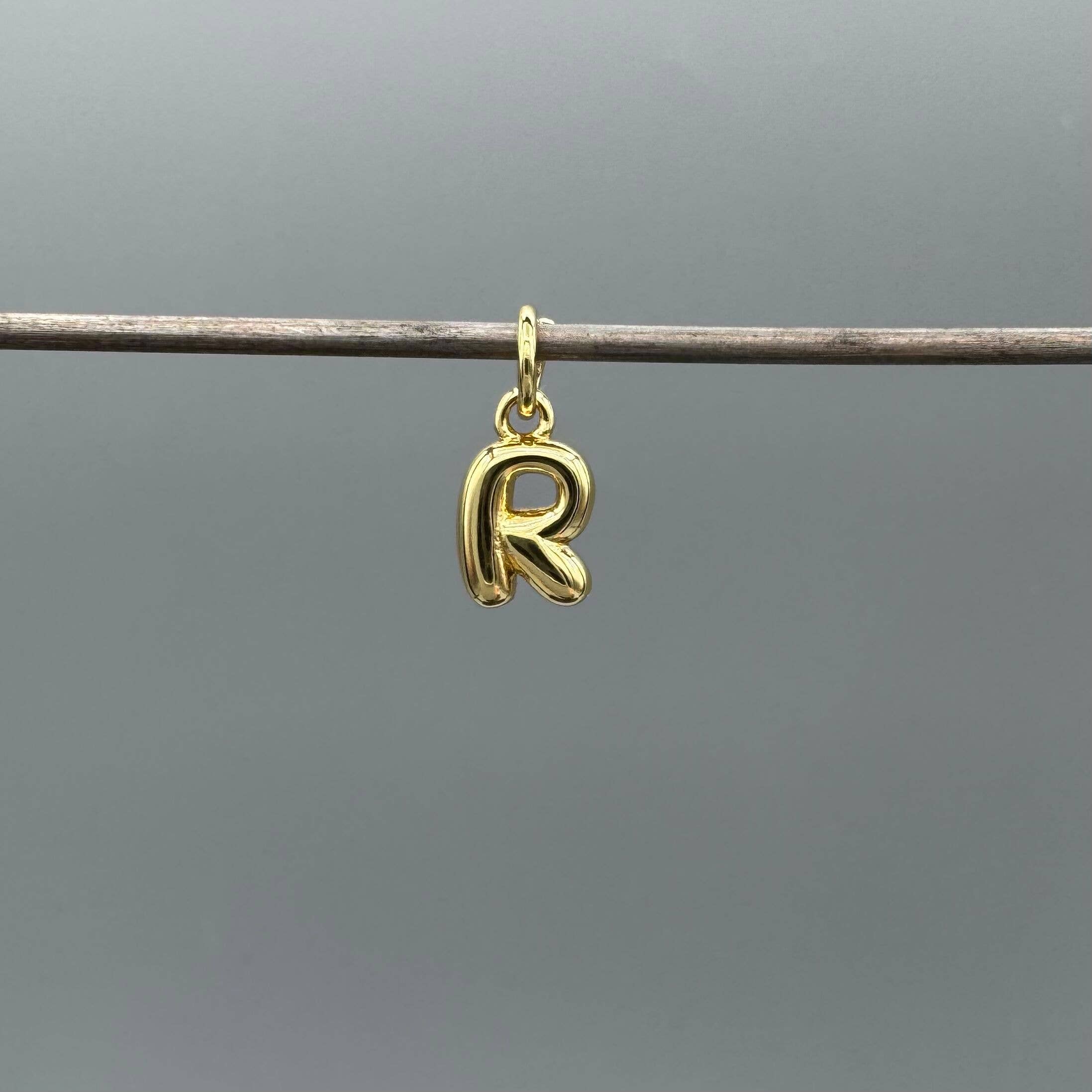 Something Silver - Wholesale Individual Charm/Pendant - Perfect Balloon Bubble Letter Initial Charm14