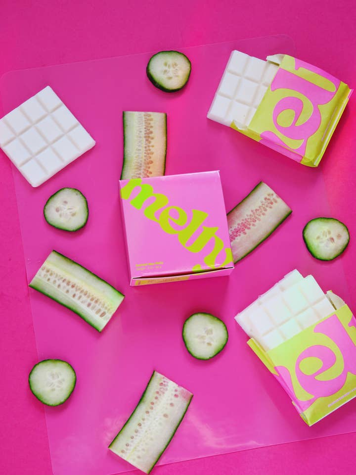 eucalyptus, spearmint and cucumber spa scented wax melts for wholesale by Melty