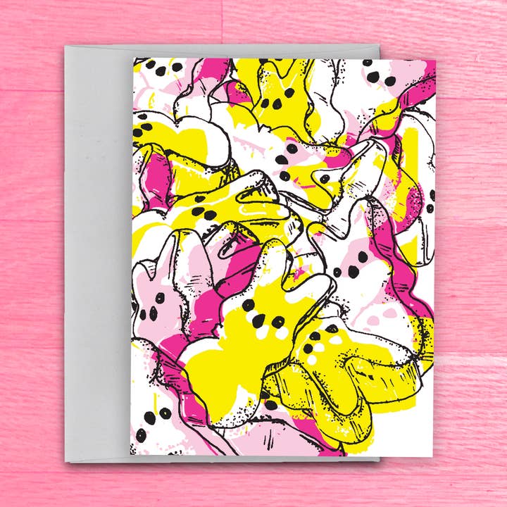 Pile Of Peeps Easter Card for wholesale by tiny