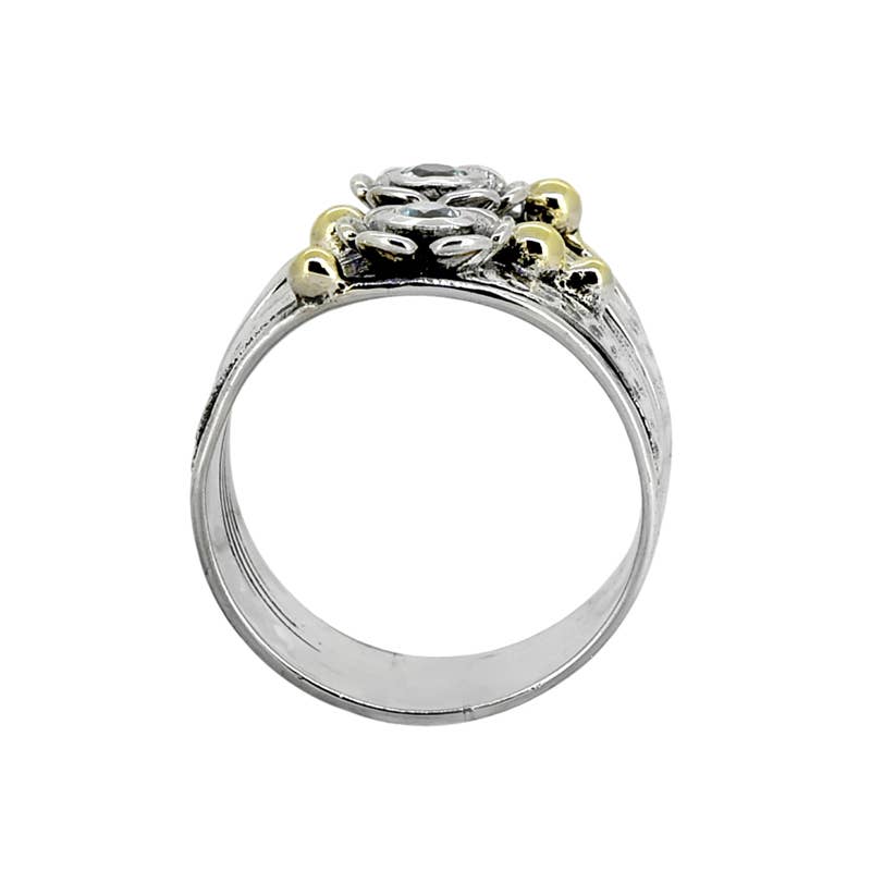 Tiramisu - Wholesale Cocktail/Statement Ring - 925 Silver London Blue Topaz Bloomline Echo Statement Ring3