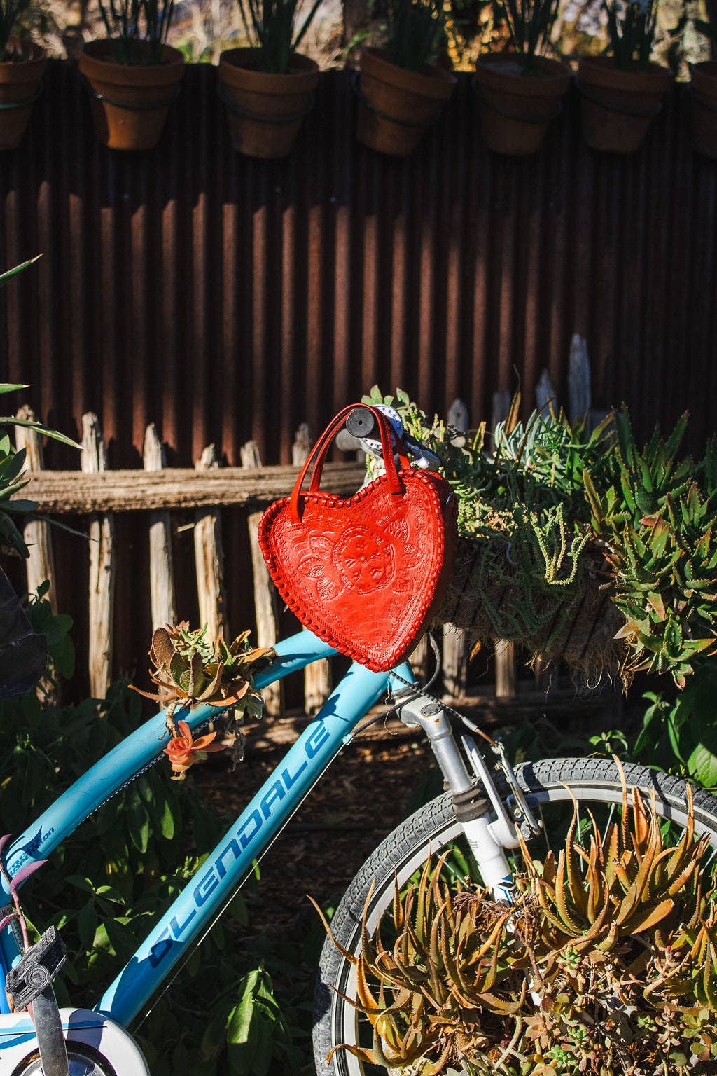 Adela Artisan Made LLC - Wholesale Crossbody Bag - Women's - Red Heart Leather Purse1