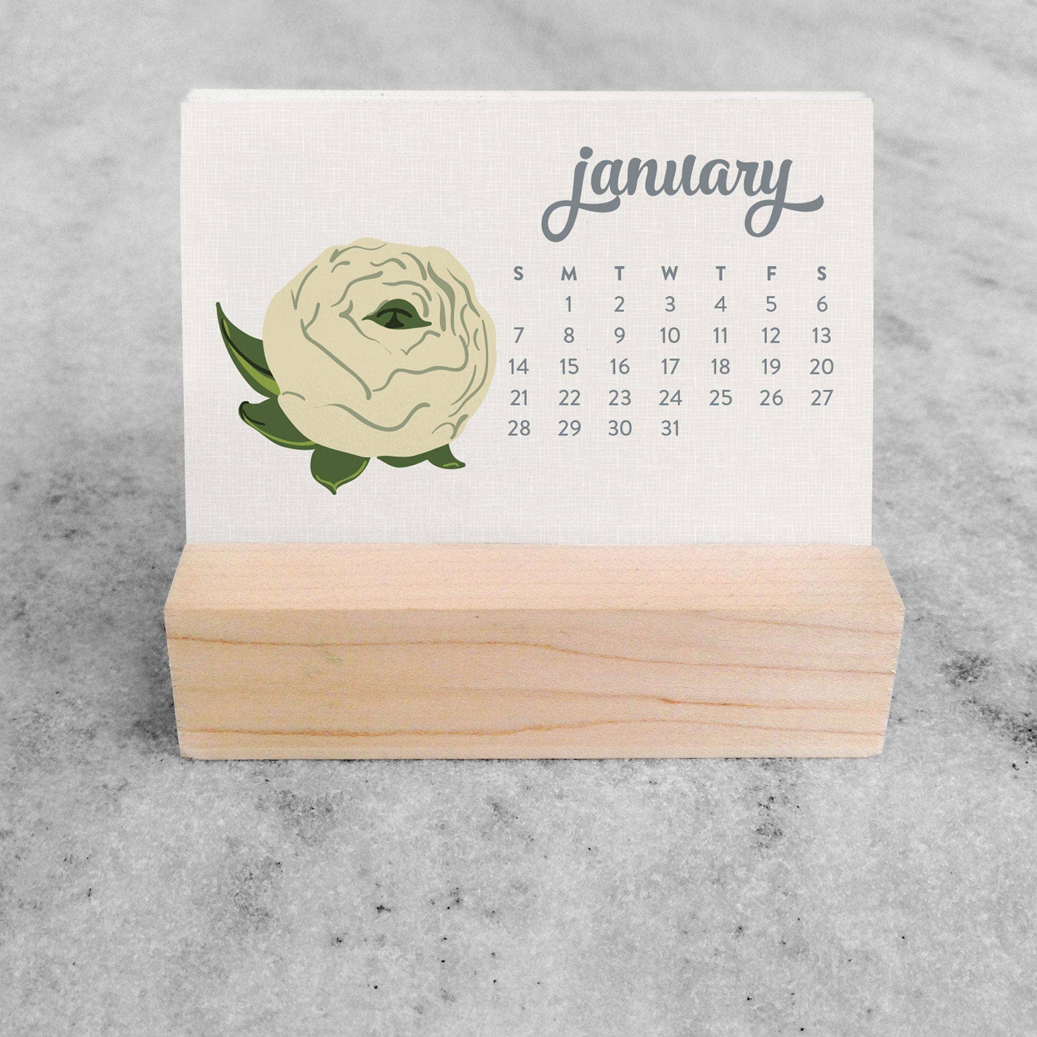 Favorite Story - Wholesale Calendar - 2026 Mini Desk Calendar, Wildflower1