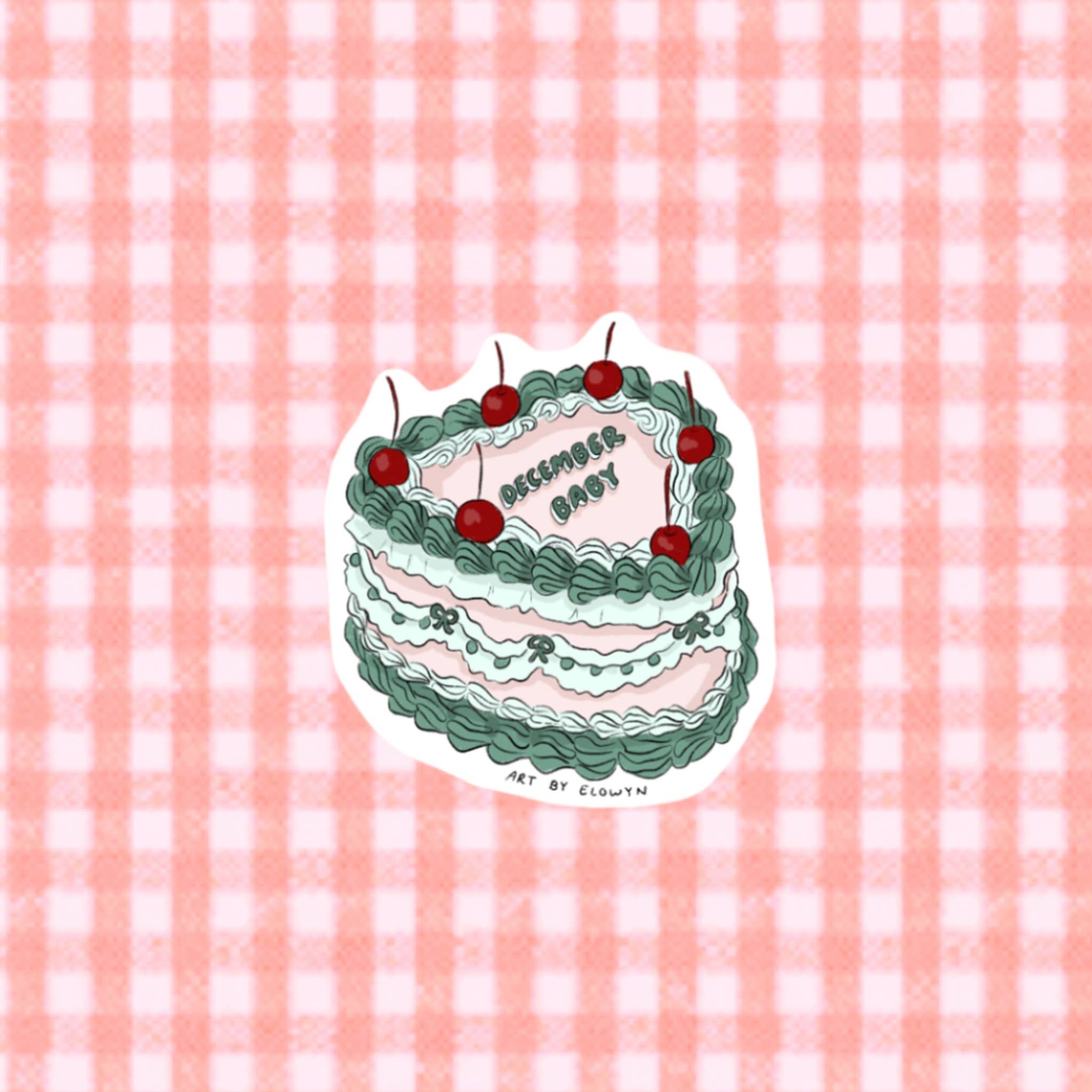 Art By Elowyn – Großhandel Aufkleber – Kuchen für den Geburtsmonat26