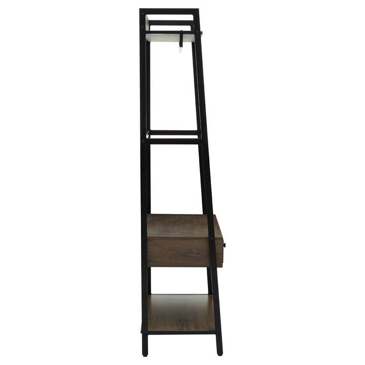 Interiors by Premier – wholesale Free-standing shelf – Bradbury Dark Oak Storage Unit3