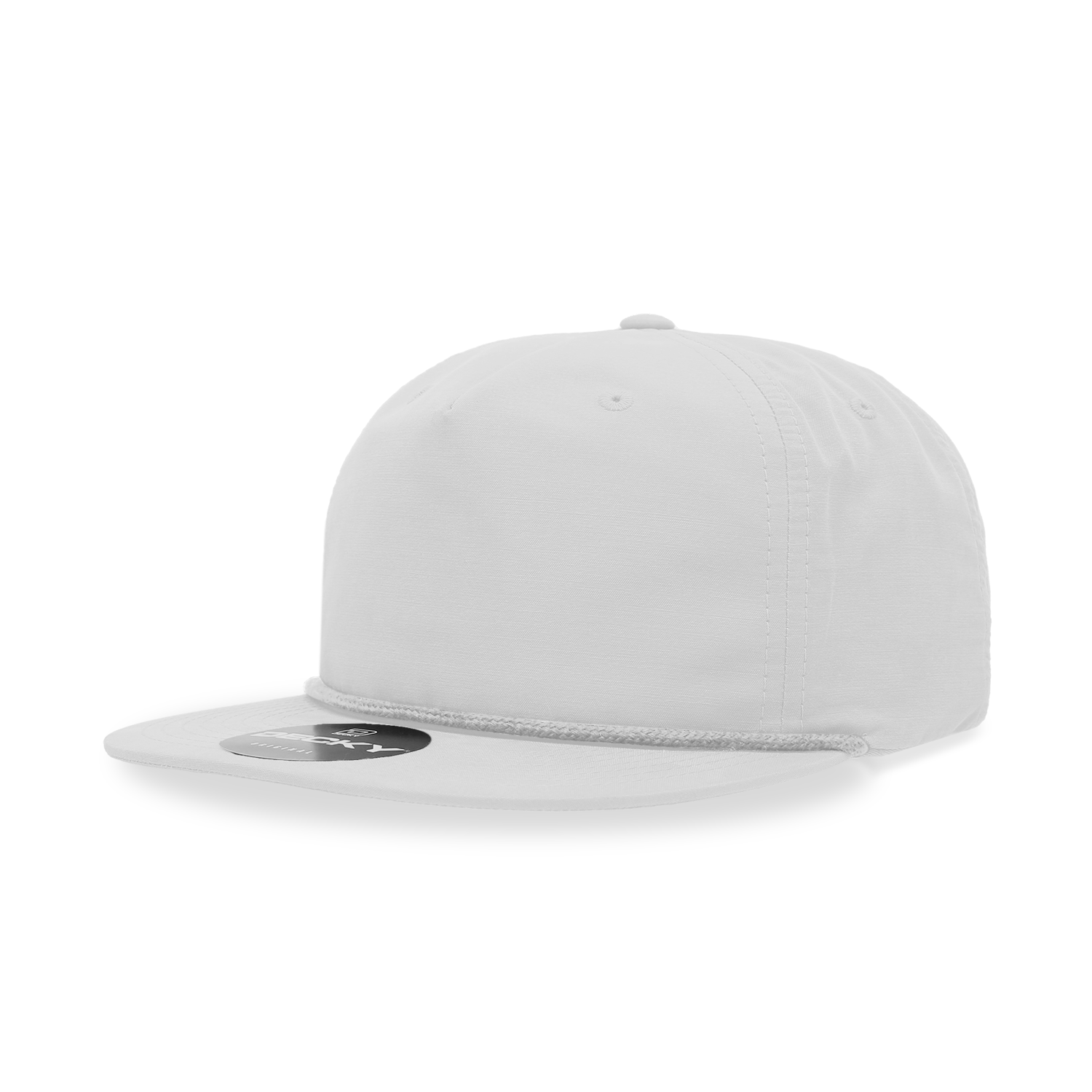 The Park Wholesale - Wholesale Flat Brim Cap - Unisex - Decky 6032 Classic Rope Cap, 5 Panel Flat Bill Hat, Snapback6