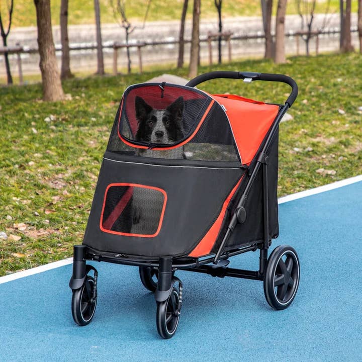 Furr-Baby Gifts - Wholesale Pet Carrier - Cat/Dog - One-Click Foldable Stroller for Large Medium Small Dogs, Pet, Cats with Storage10