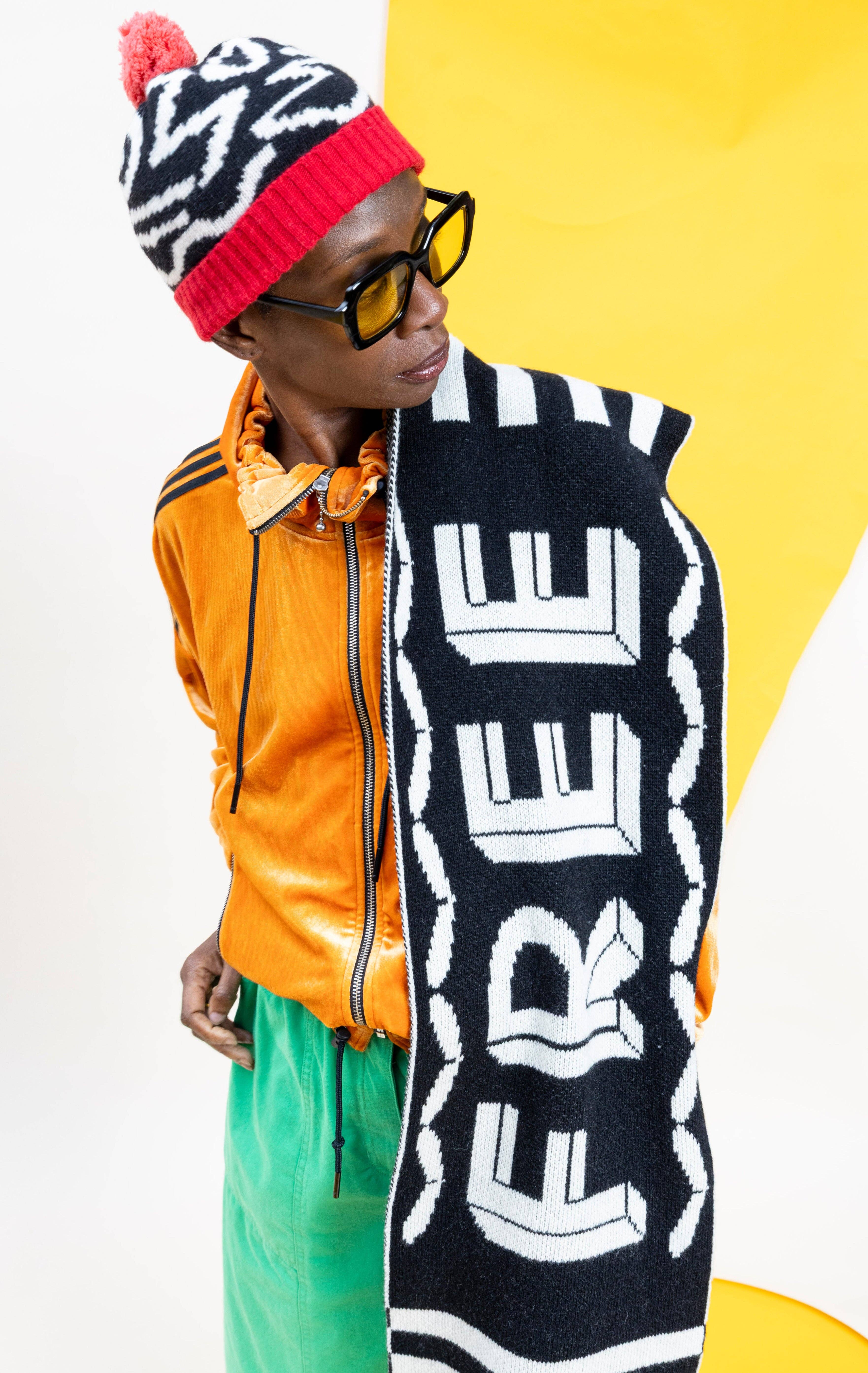 Miss PomPom – wholesale Scarf – Women's – Palestine Wool Scarf - Large