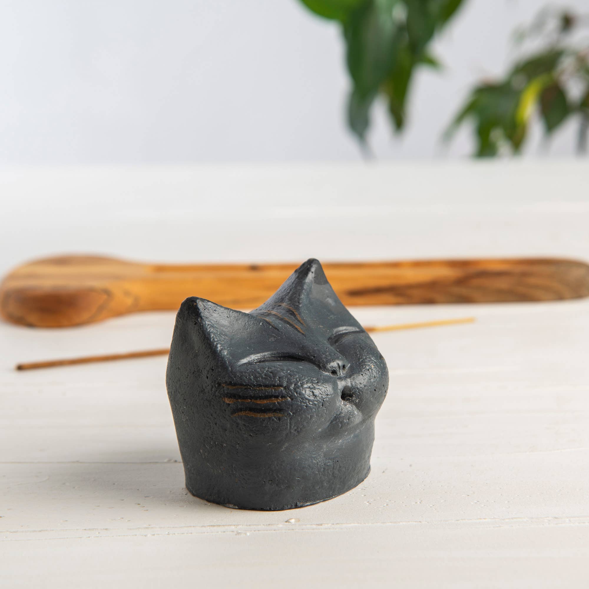 Troy Touch - Wholesale Incense Holder - Tabby Cat Incense Holder, Handmade Incense Holder13
