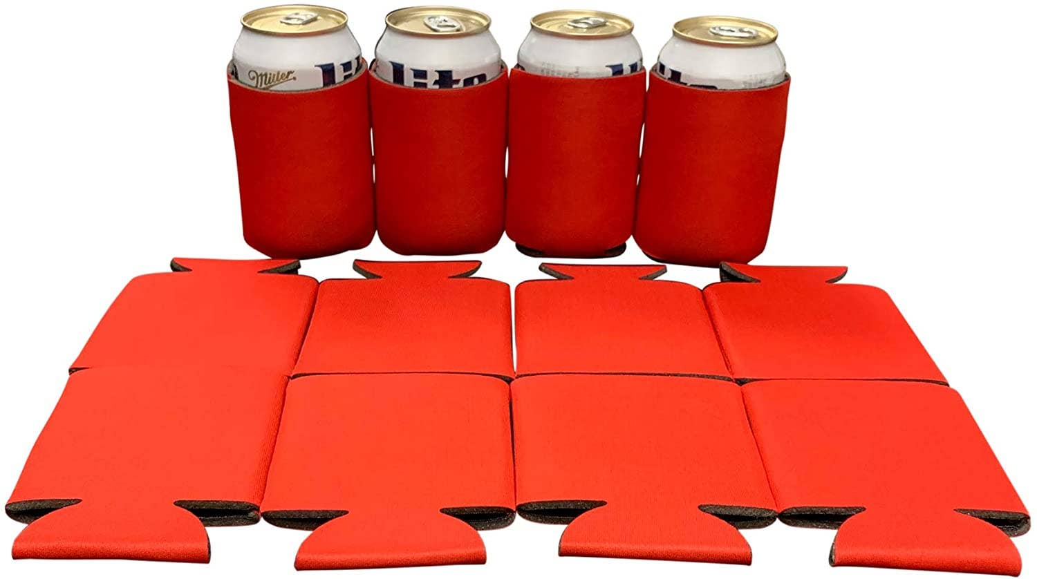 KP Kool Products - Wholesale Drink Huggers & Koozies - Blank Beer Can Cooler Sleeves, Plain Collapsible Soda Cover Coolies18