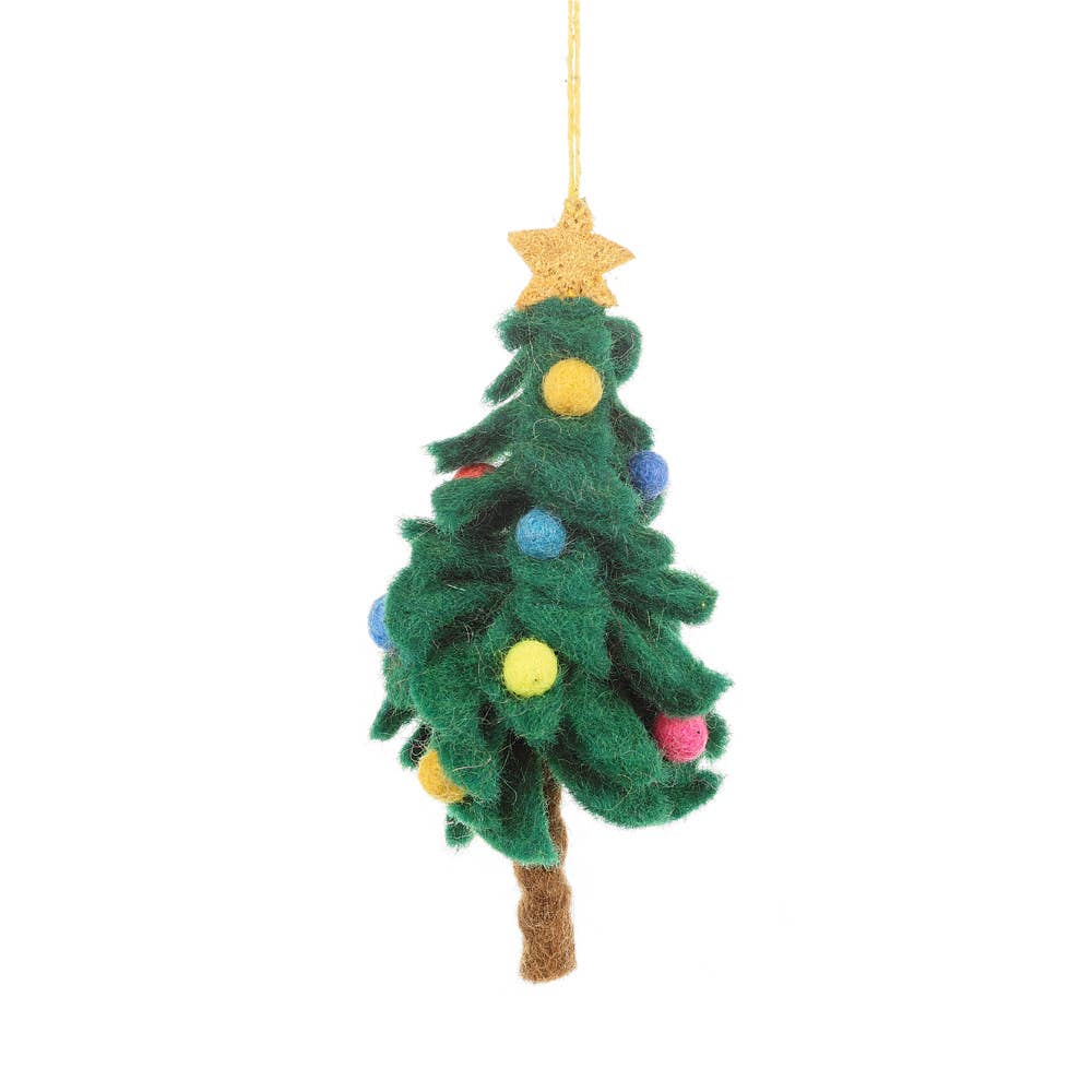 Felt So Good – wholesale Ornament – Handmade Felt Colourful Christmas Tree Hanging Decoration1
