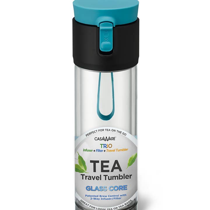 12oz Trio Clear Tea Travel Tumbler for wholesale by CasaWare