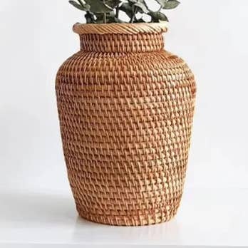 Kiyo Home – Großhandel Vasen – Gewebte Rattanvase0