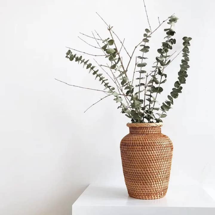 Kiyo Home - Wholesale Vase - Rattan Woven Vase