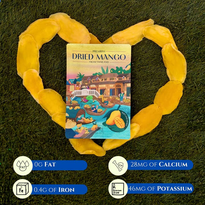 Kiri Dried Fruit Co – Engroshandel Tørret/dehydreret frugt – KIRI Premium Tørret Mango fra Thailand, Blød & Ikke for sød2