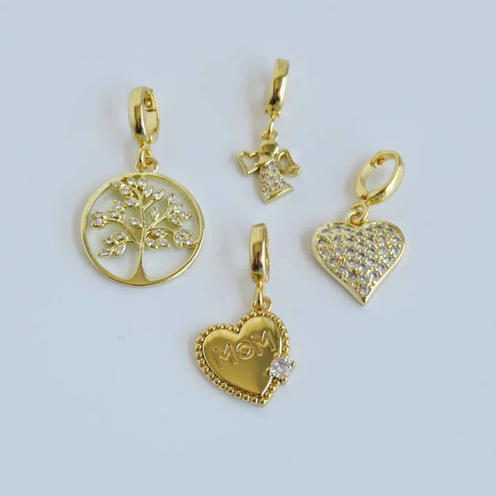 Curated By Suarez - Wholesale Individual Charm/Pendant - Symbolic Clip Charm - Charms with Hinged Clasp19