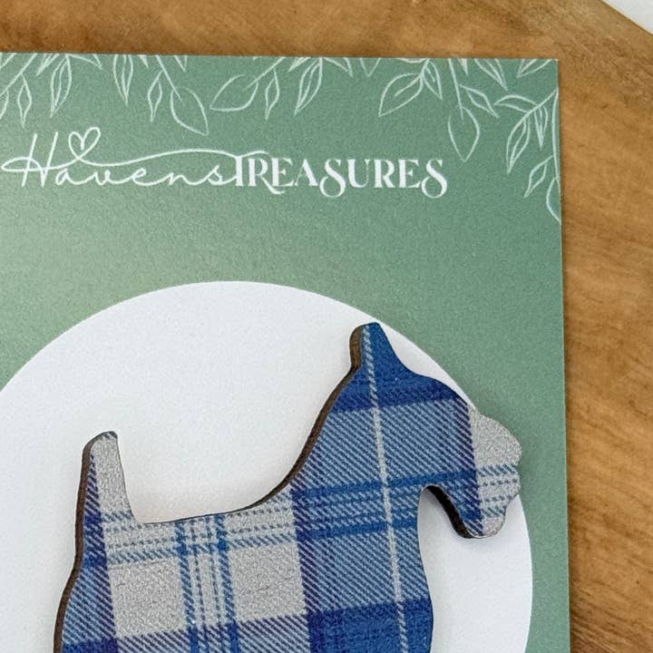 Scottie Dog Magnet - menzies tartan for wholesale by Havens Treasures