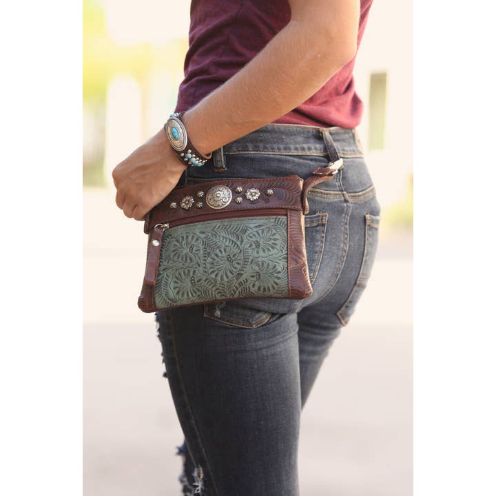 American West - Venta al por mayor Bandolera - Mujer - Bolso Bandolera/Cintura Trail Rider con Correa Desmontable9