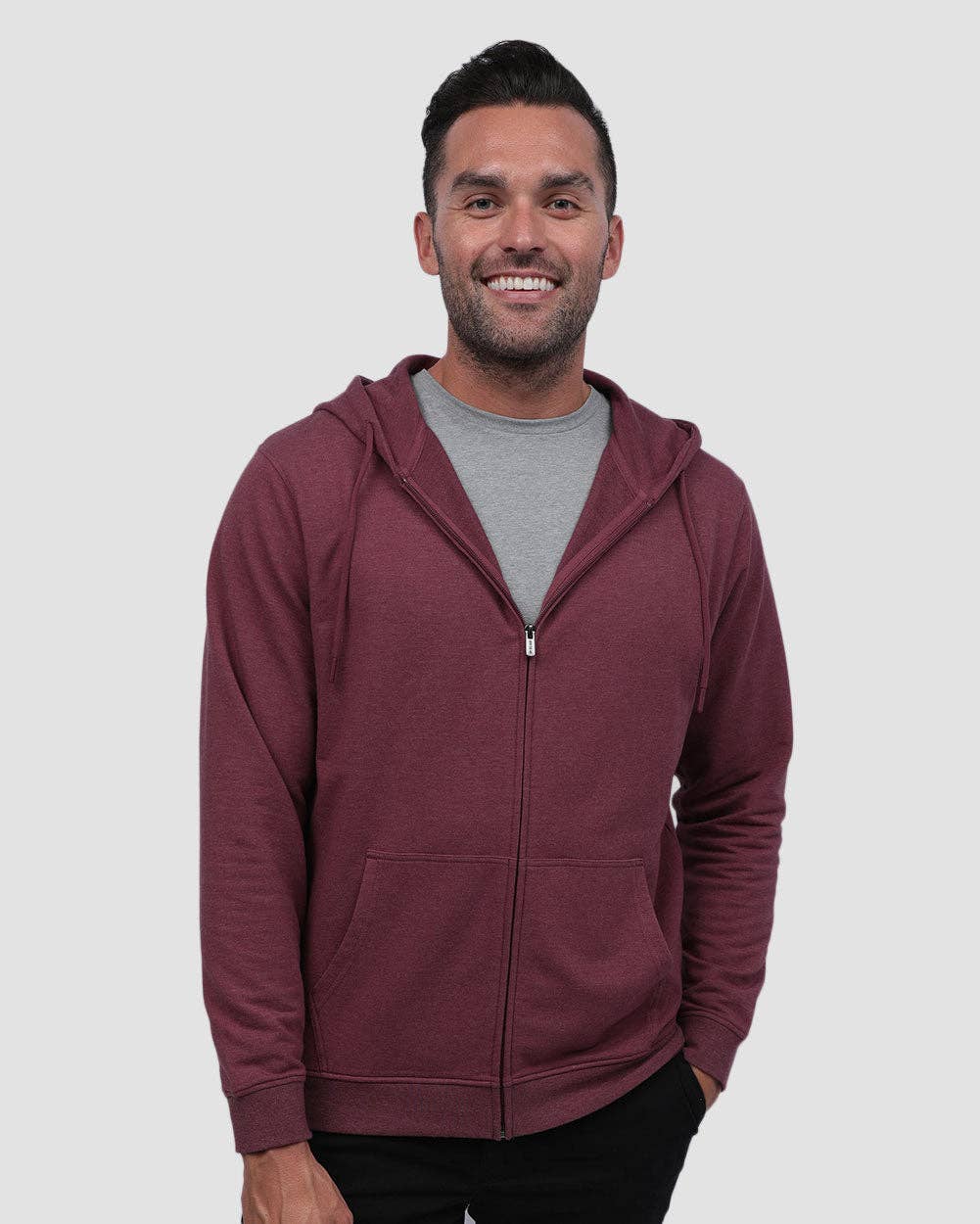 INTO THE AM - Wholesale Hoodie - Men's - Men's Zip-Up Hoodie Sweatshirt (Plain)61
