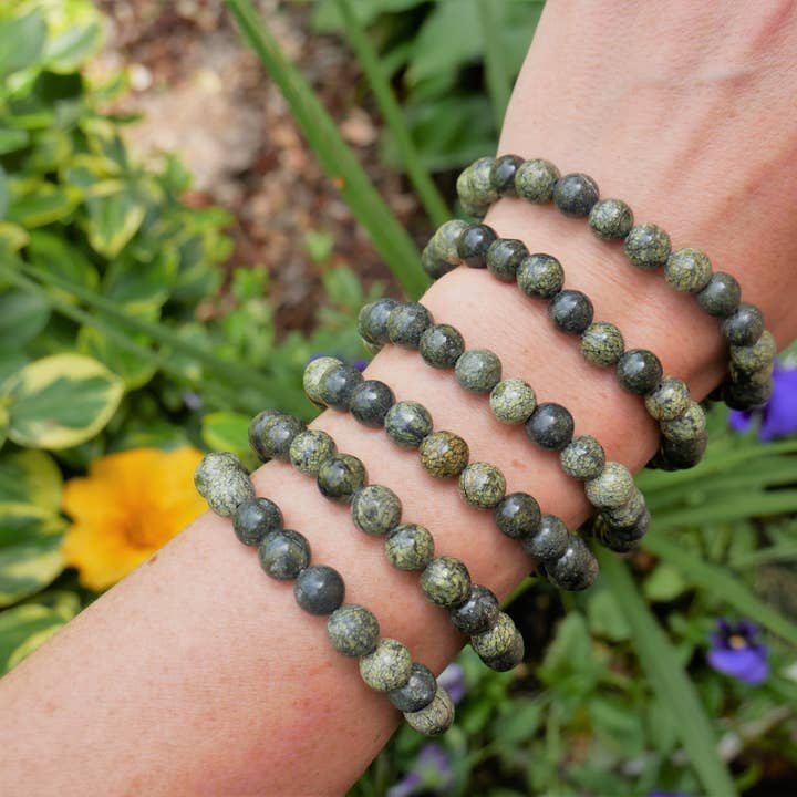 Serpentine Beaded Bracelets 8mm for wholesale by The Healing Sanctuary