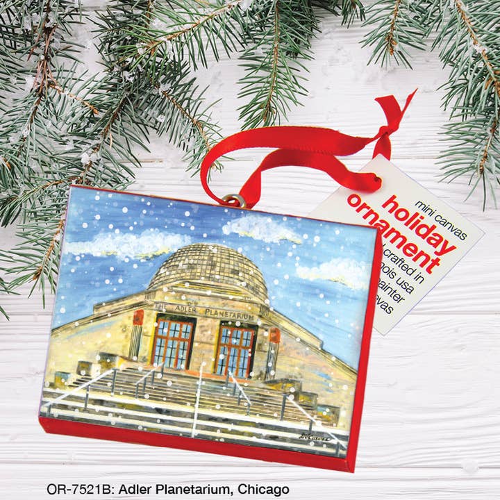 Adler Planetarium, Chicago, Ornament (OR-7521B) for wholesale by Printed Canvas