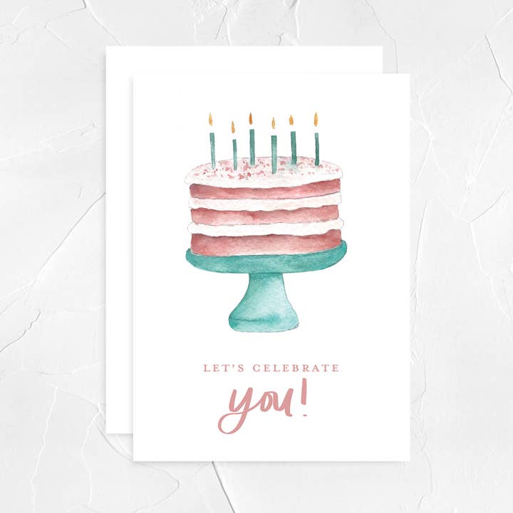 Let's Celebrate You Birthday Greeting Card for wholesale by Haley Elizabeth Design