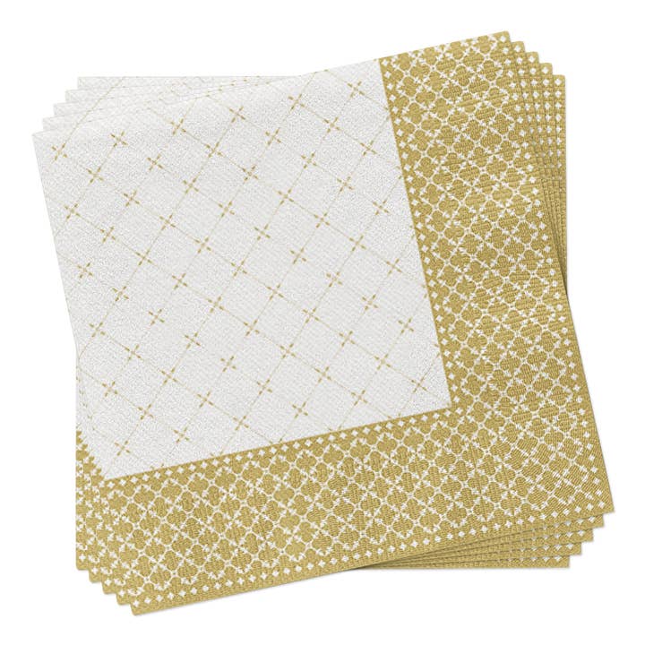 European Excellency - Wholesale Disposable Napkin - Subtle Grid - Airlaid Dinner Napkins3
