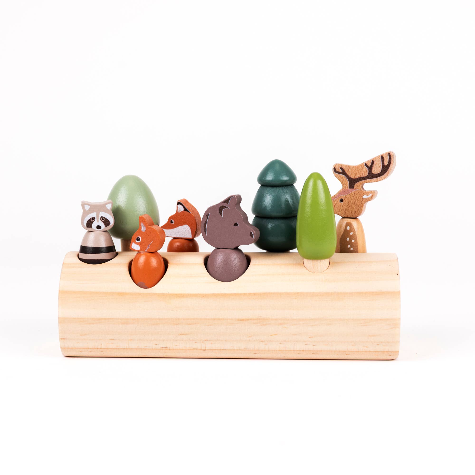 Egmont - Wholesale Wood Toy - Kids - Forest Animals In A Log3