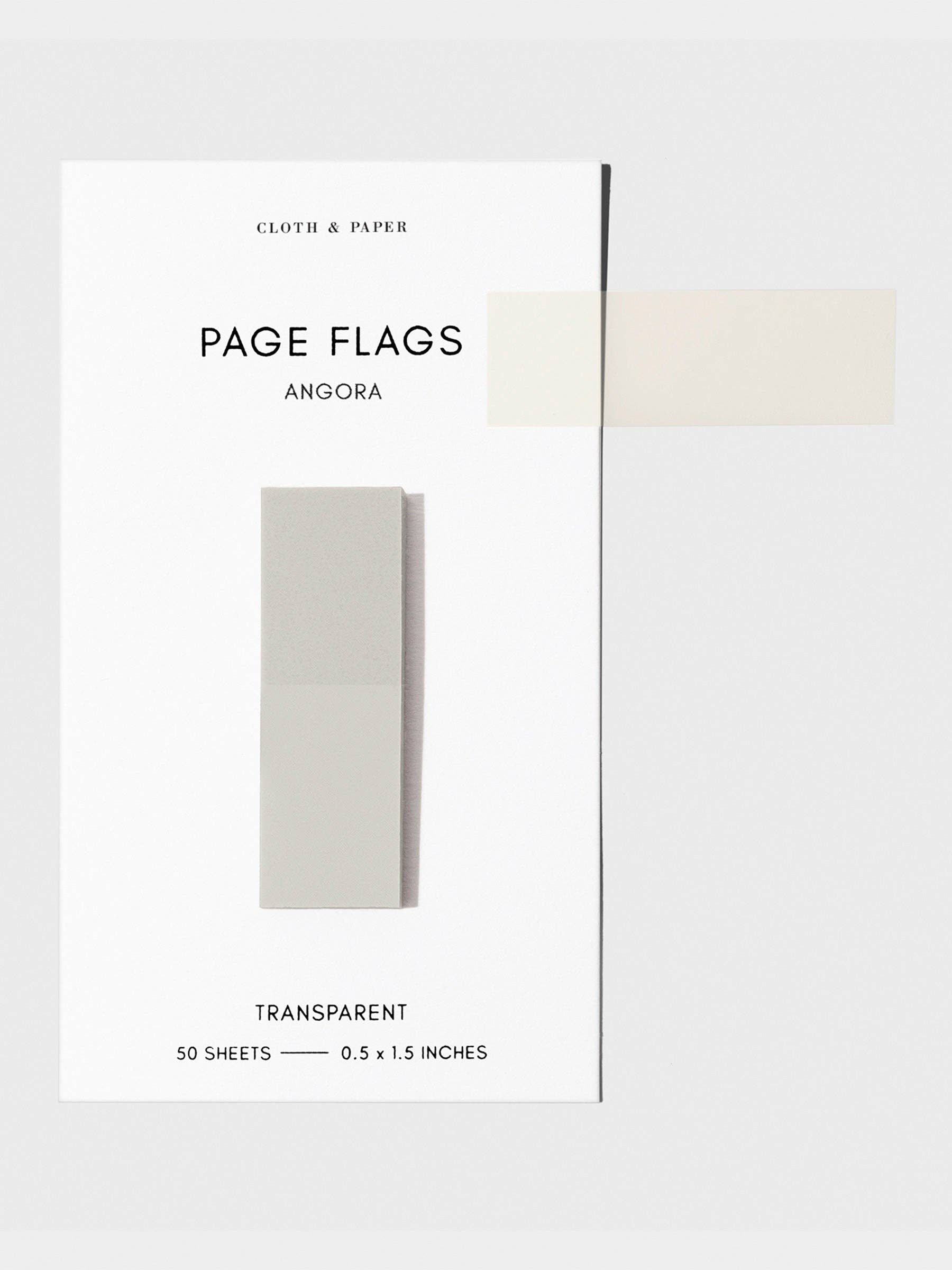 Cloth & Paper - Vendita all'ingrosso Segnalibro - Bandiere di pagina trasparenti2