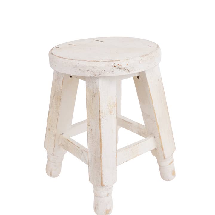 Newberry Farmhouse Stool-8x10 inches-Rustic-Large-Newberry for wholesale by My Amigos Imports