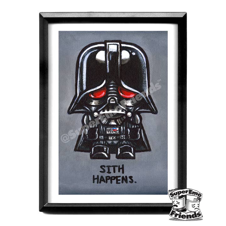 SuperEmoSithy Inramad 5x7 Print för wholesale av SuperEmoFriends