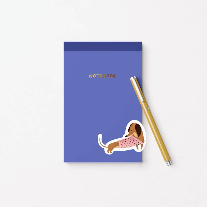 Dachshund Spotted Sweater Sticker for wholesale by Jolly Joven