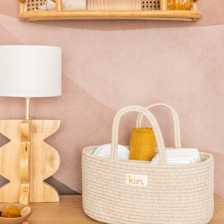 Kiin Baby - Wholesale Nappy caddy β Baby - Cotton Rope Nappy Caddy Organiser10