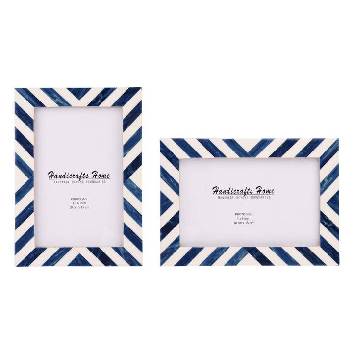 Picture Frame Candy Cane Blueberry Pk of 2, 3 Sizes for wholesale by Muqeem & Brothers