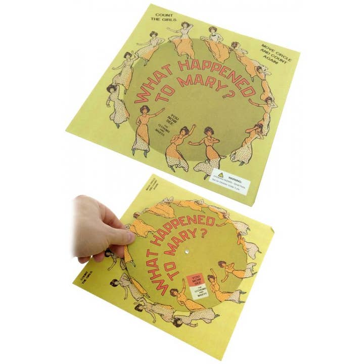 Perisphere & Trylon - Wholesale Puzzle - Kids - What Happened To Mary? Paper Optical Illusion Wheel1