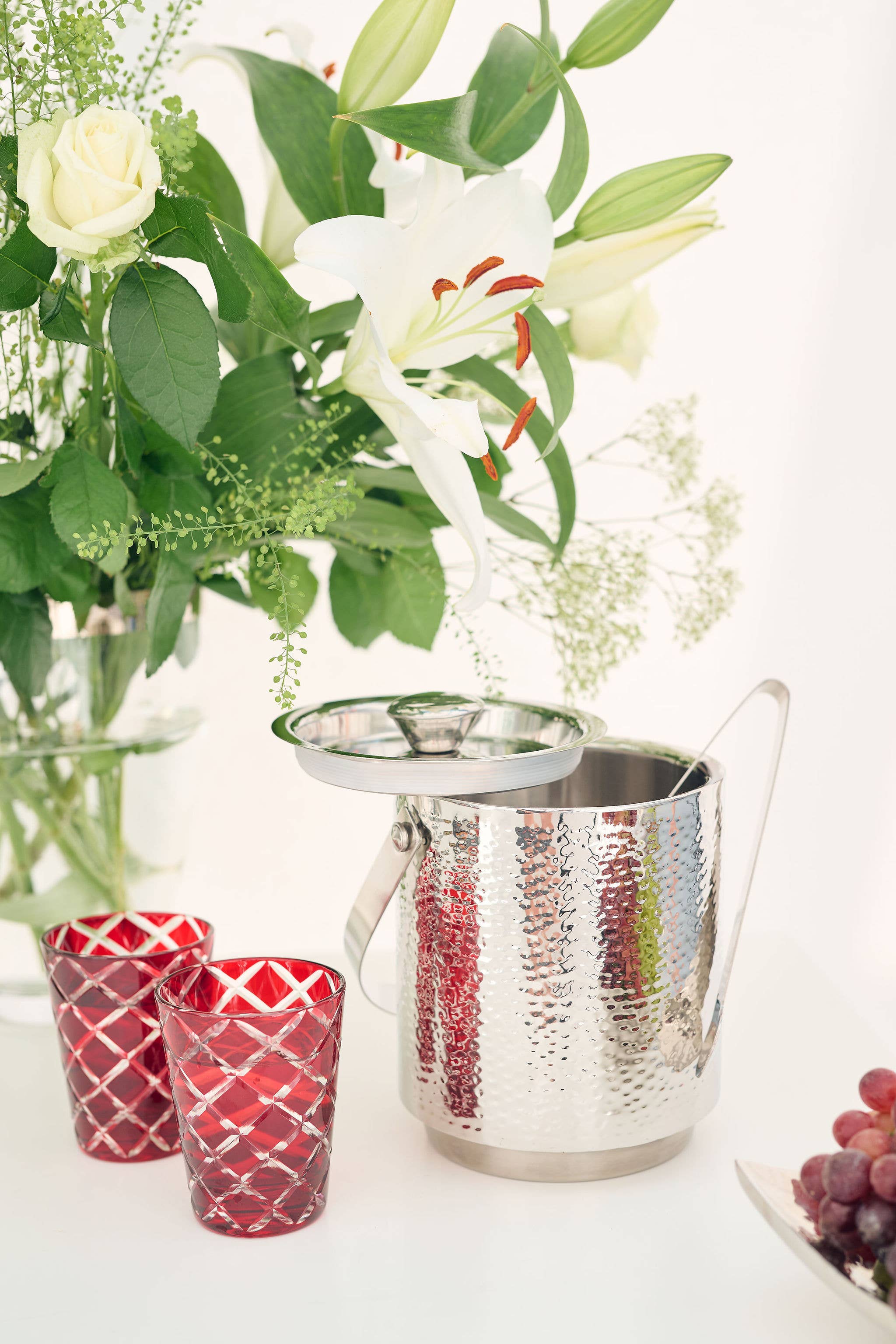 EDZARD - Wholesale Drinking Glass/Cup - Set of 6 Crystal Glasses Dio, red, Height 10 cm2