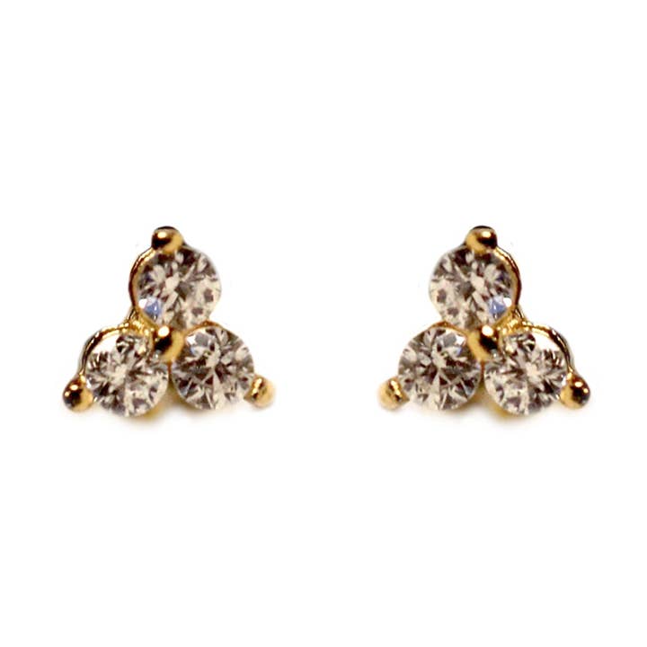 Orecchini a lobo con diamanti naturali Tiro 14K per la vendita all'ingrosso da parte di AdoreJ Jewelry Wholesale